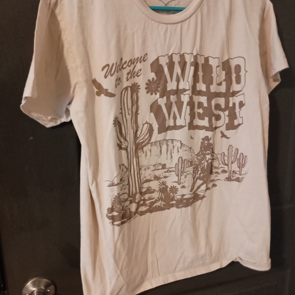 Wild West Graphic Tee - Cream - Picture 1 of 5